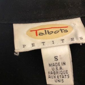 Talbots black jean jacket size small